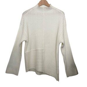 Sanctuary Mock Neck Knit Ribbed Sweater Soft Comfy Size Medium